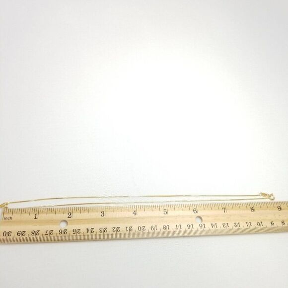 Vintage Sterling Silver Drop Shape Pendant with Chain, Gold Plated, Estate - Picture 8 of 10